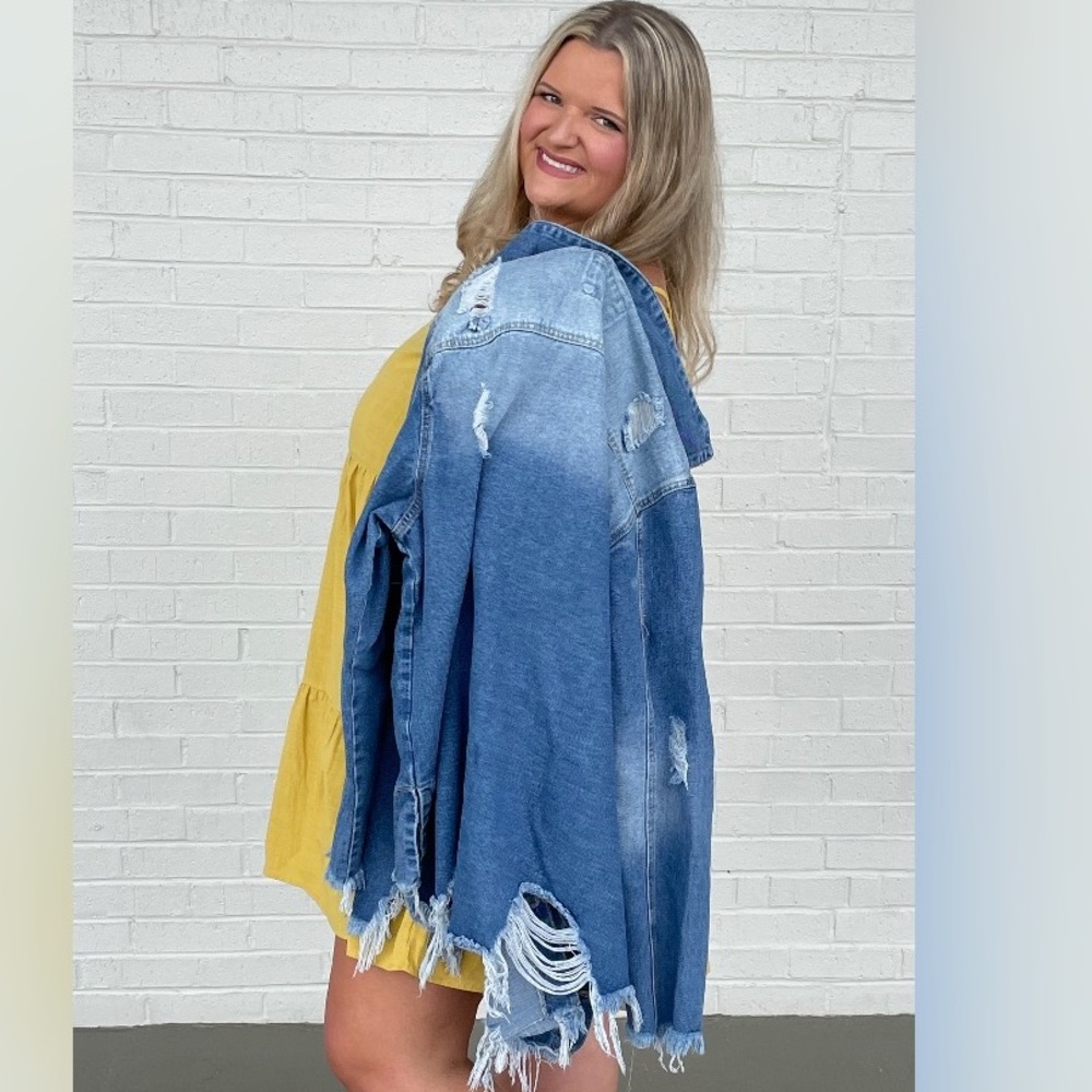 Plus Size Denim Jacket🥰 - Picture 2 of 3